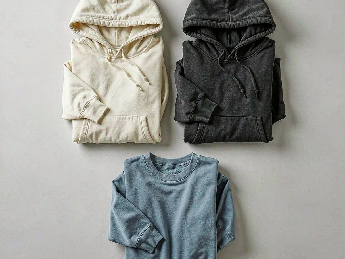100% Cotton Hoodies & Sweatshirts manufactured in a 100% cotton garment factory in China