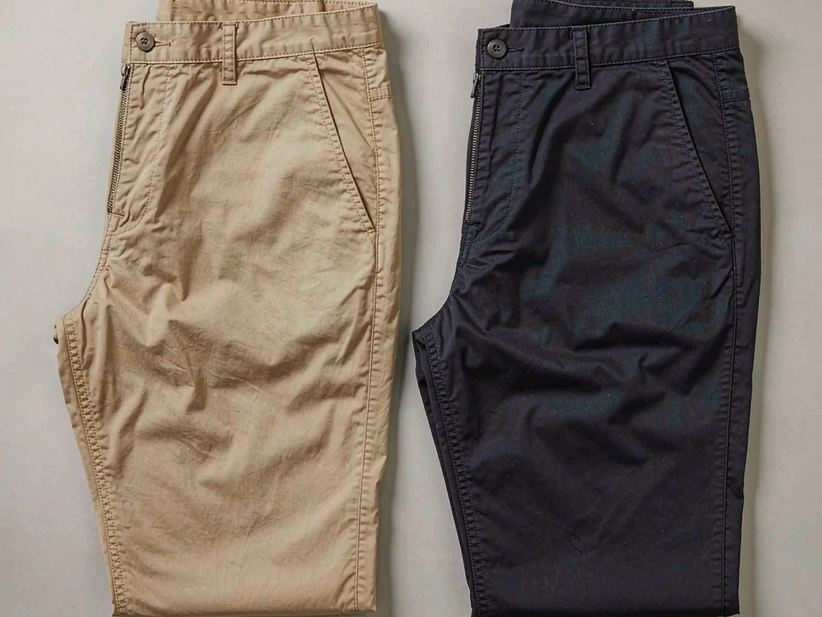 100% Cotton Trousers & Chinos manufactured in a 100% cotton garment factory in China